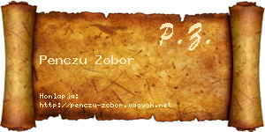 Penczu Zobor névjegykártya